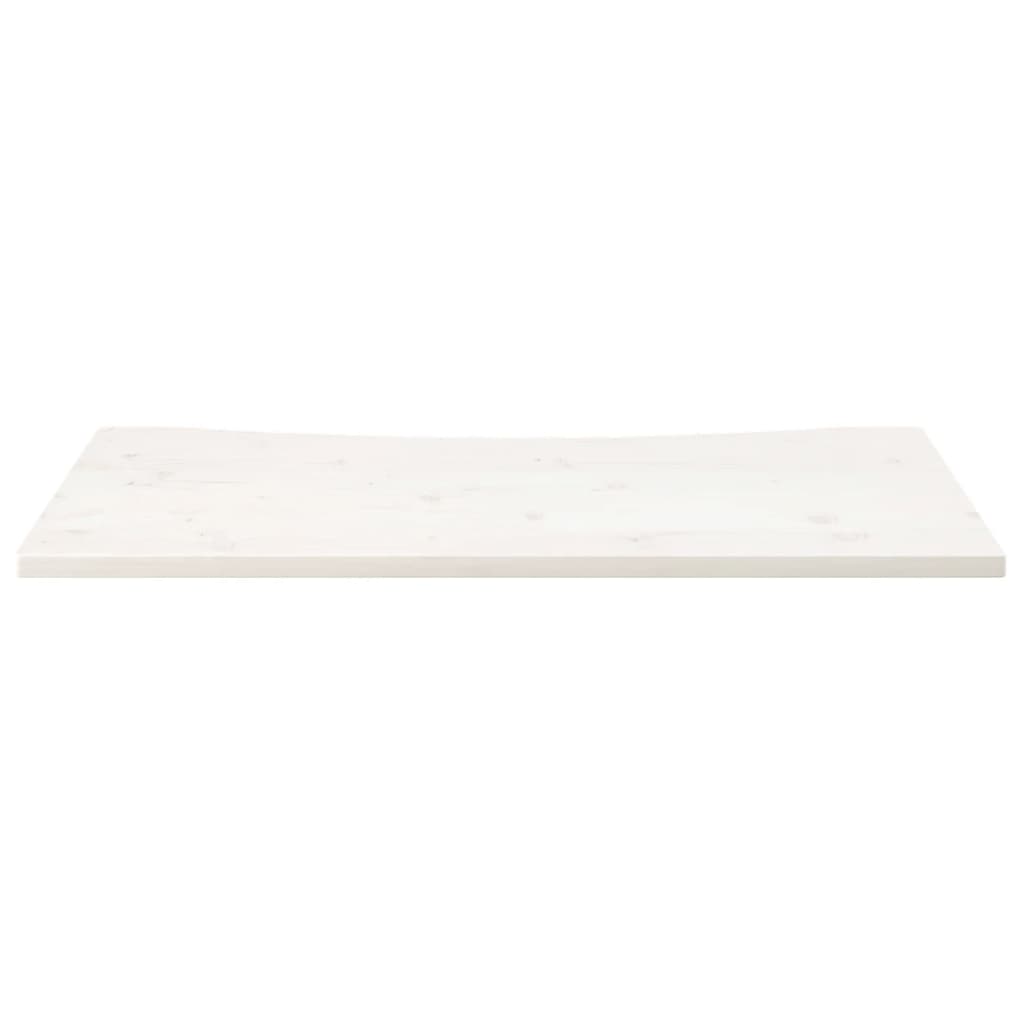 Dessus de bureau blanc 100x50x2,5 cm bois massif de pin Pièces et accessoires pour bureaux vidaXL