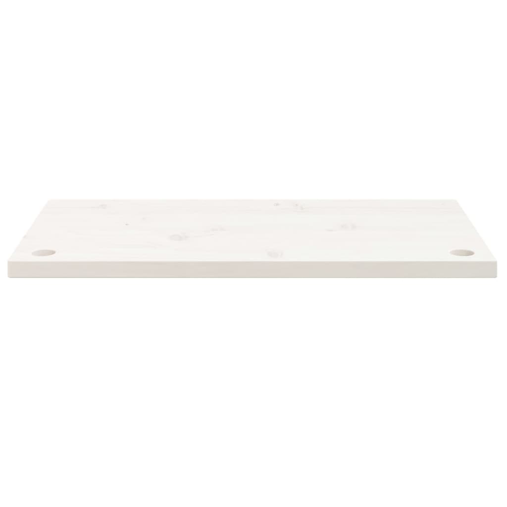 Dessus de bureau blanc 80x40x2,5 cm bois massif de pin Pièces et accessoires pour bureaux vidaXL