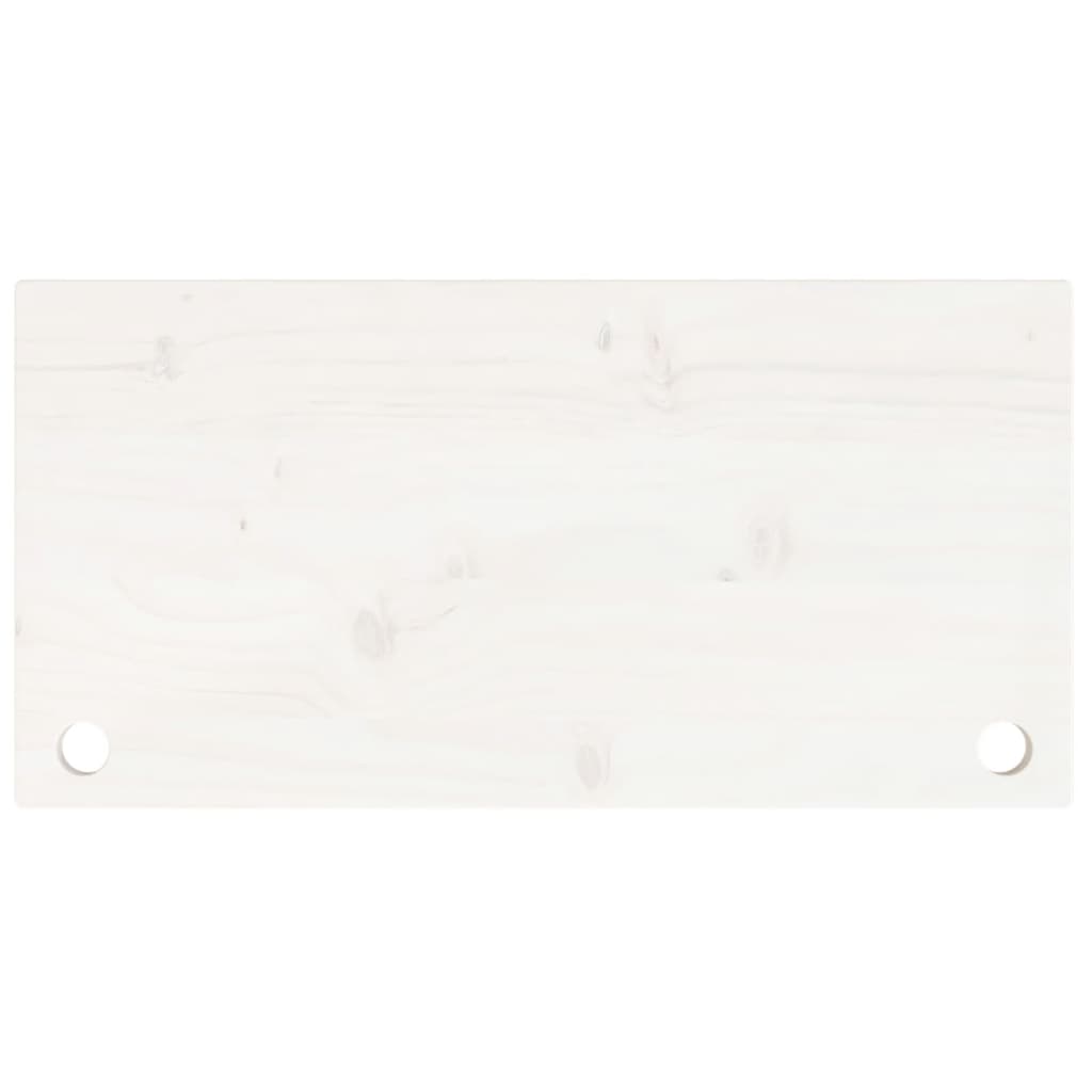 Dessus de bureau blanc 80x40x2,5 cm bois massif de pin Pièces et accessoires pour bureaux vidaXL