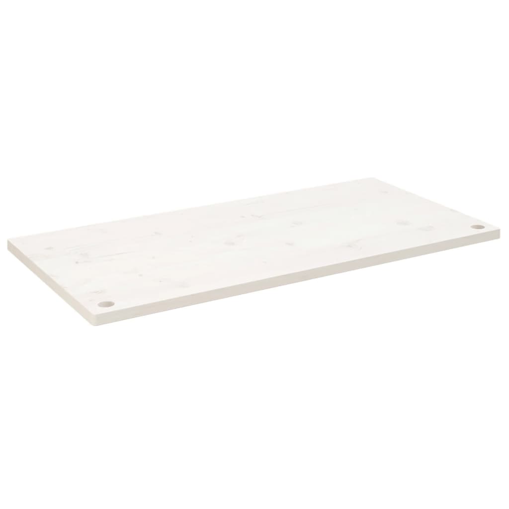 Dessus de bureau blanc 100x50x2,5 cm bois massif de pin Pièces et accessoires pour bureaux vidaXL