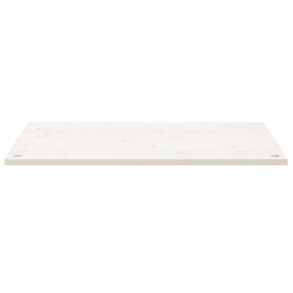 Dessus de bureau blanc 100x50x2,5 cm bois massif de pin Pièces et accessoires pour bureaux vidaXL