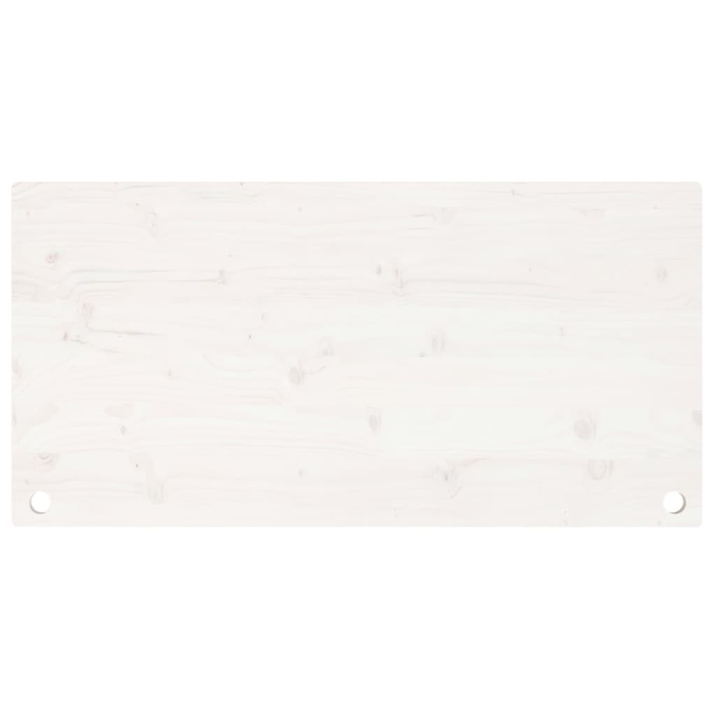 Dessus de bureau blanc 100x50x2,5 cm bois massif de pin Pièces et accessoires pour bureaux vidaXL