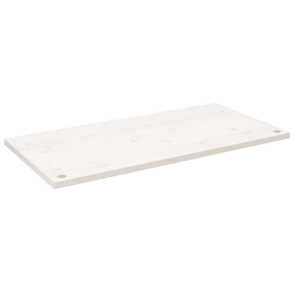 Dessus de bureau blanc 110x55x2,5 cm bois massif de pin Pièces et accessoires pour bureaux vidaXL