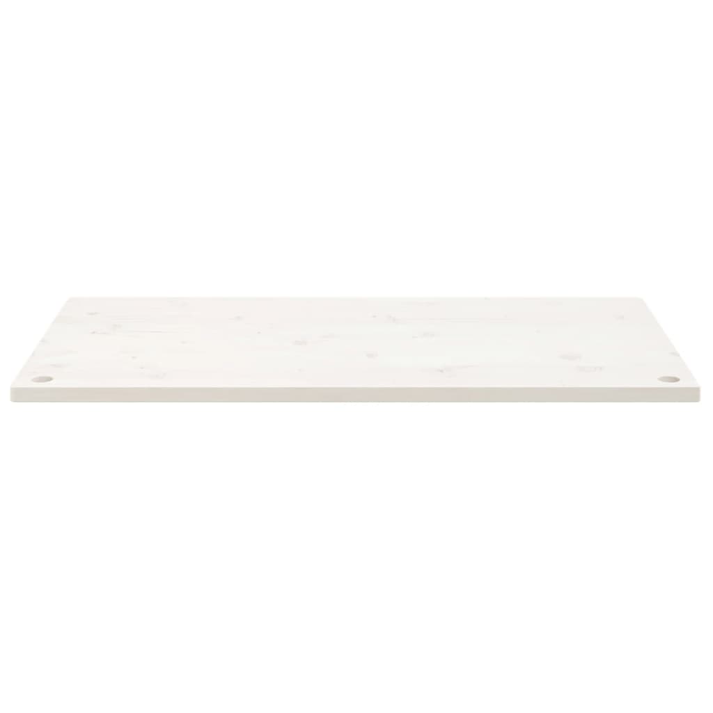 Dessus de bureau blanc 110x55x2,5 cm bois massif de pin Pièces et accessoires pour bureaux vidaXL