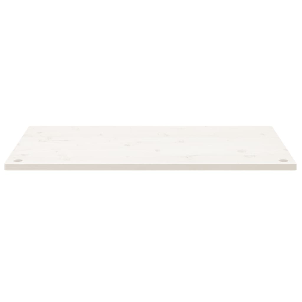 Dessus de bureau blanc 100x60x2,5 cm bois massif de pin Pièces et accessoires pour bureaux vidaXL