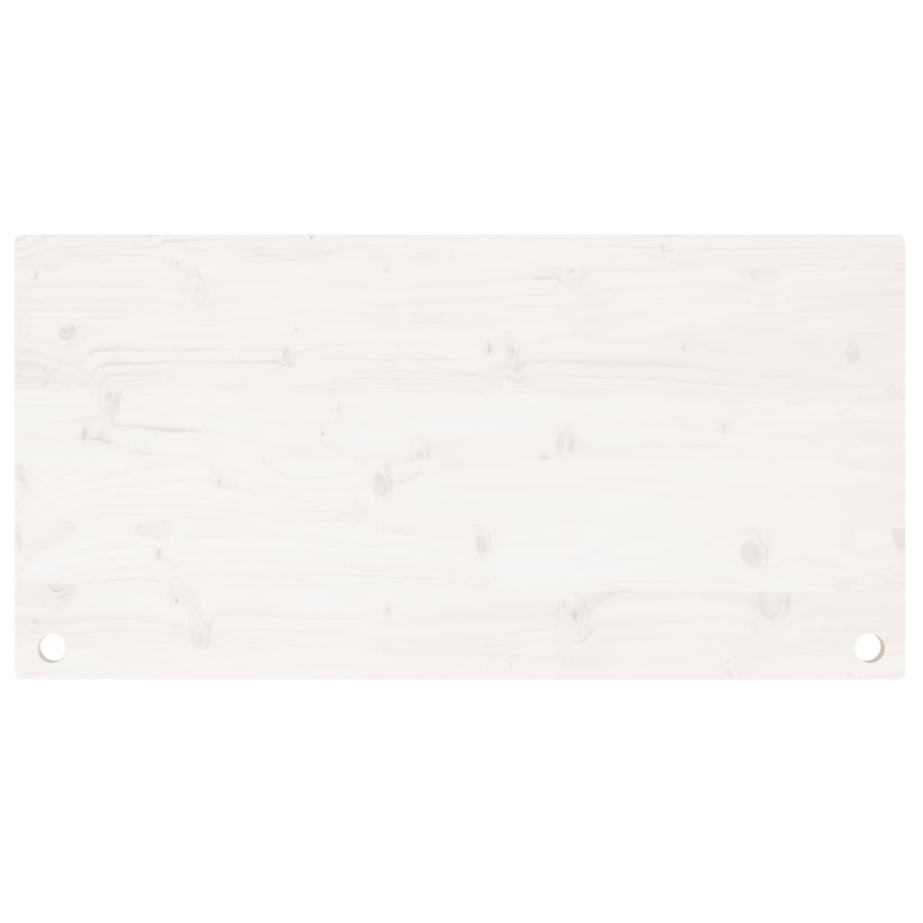 Dessus de bureau blanc 110x60x2,5 cm bois massif de pin Pièces et accessoires pour bureaux vidaXL