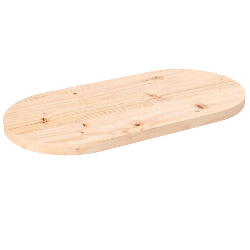 Dessus de table 60x30x2,5 cm bois de pin massif ovale Plateaux de table vidaXL   