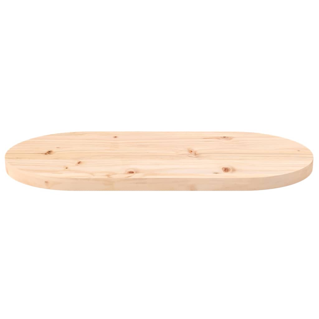 Dessus de table 70x35x2,5 cm bois de pin massif ovale Plateaux de table vidaXL