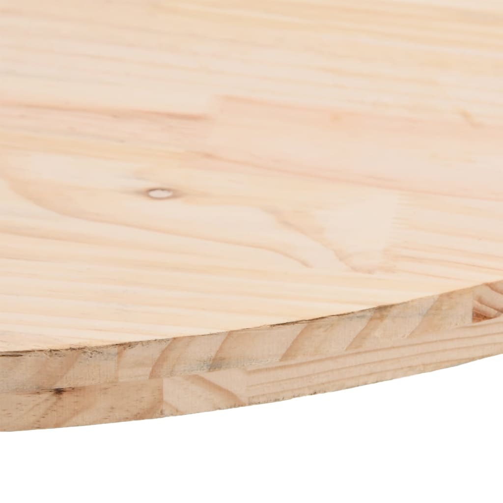 Dessus de table 70x35x2,5 cm bois de pin massif ovale Plateaux de table vidaXL