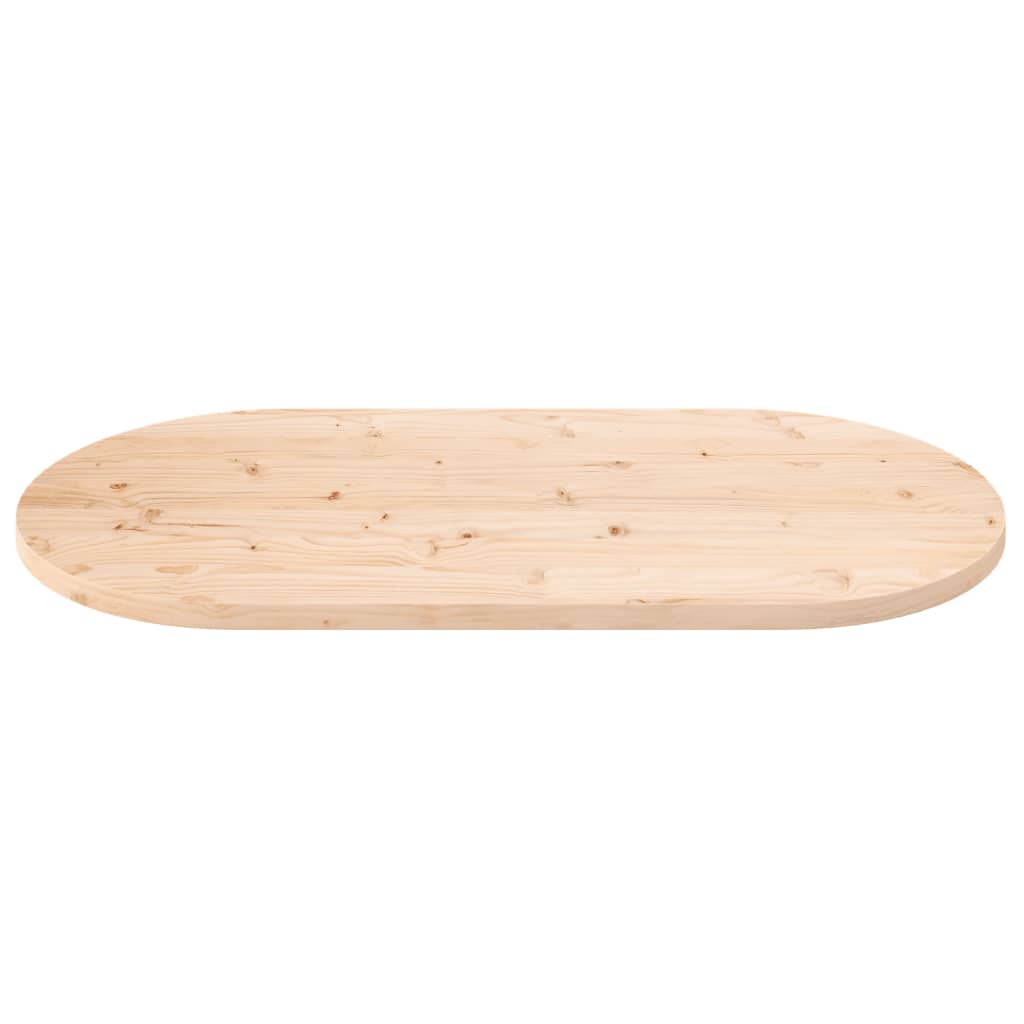 Dessus de table 90x45x2,5 cm bois de pin massif ovale Plateaux de table vidaXL