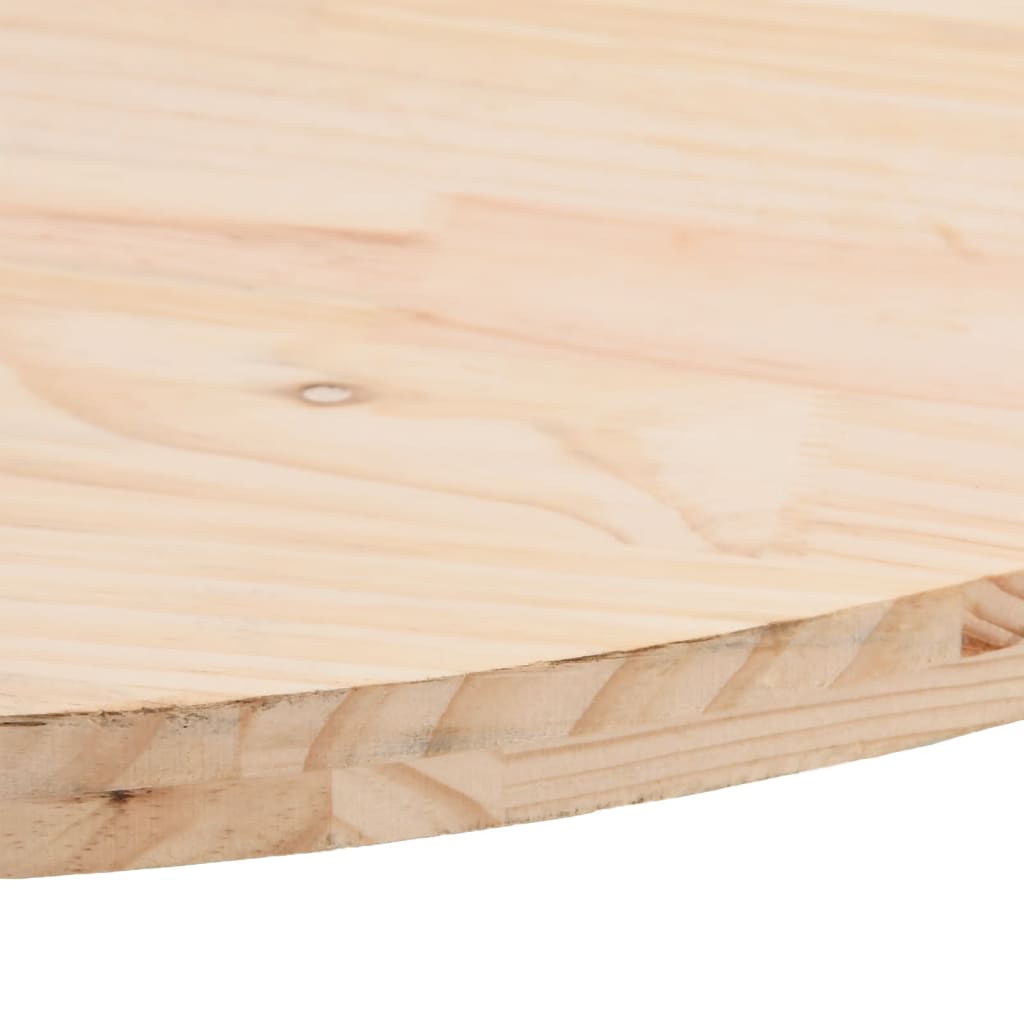 Dessus de table 100x50x2,5 cm bois de pin massif ovale Plateaux de table vidaXL