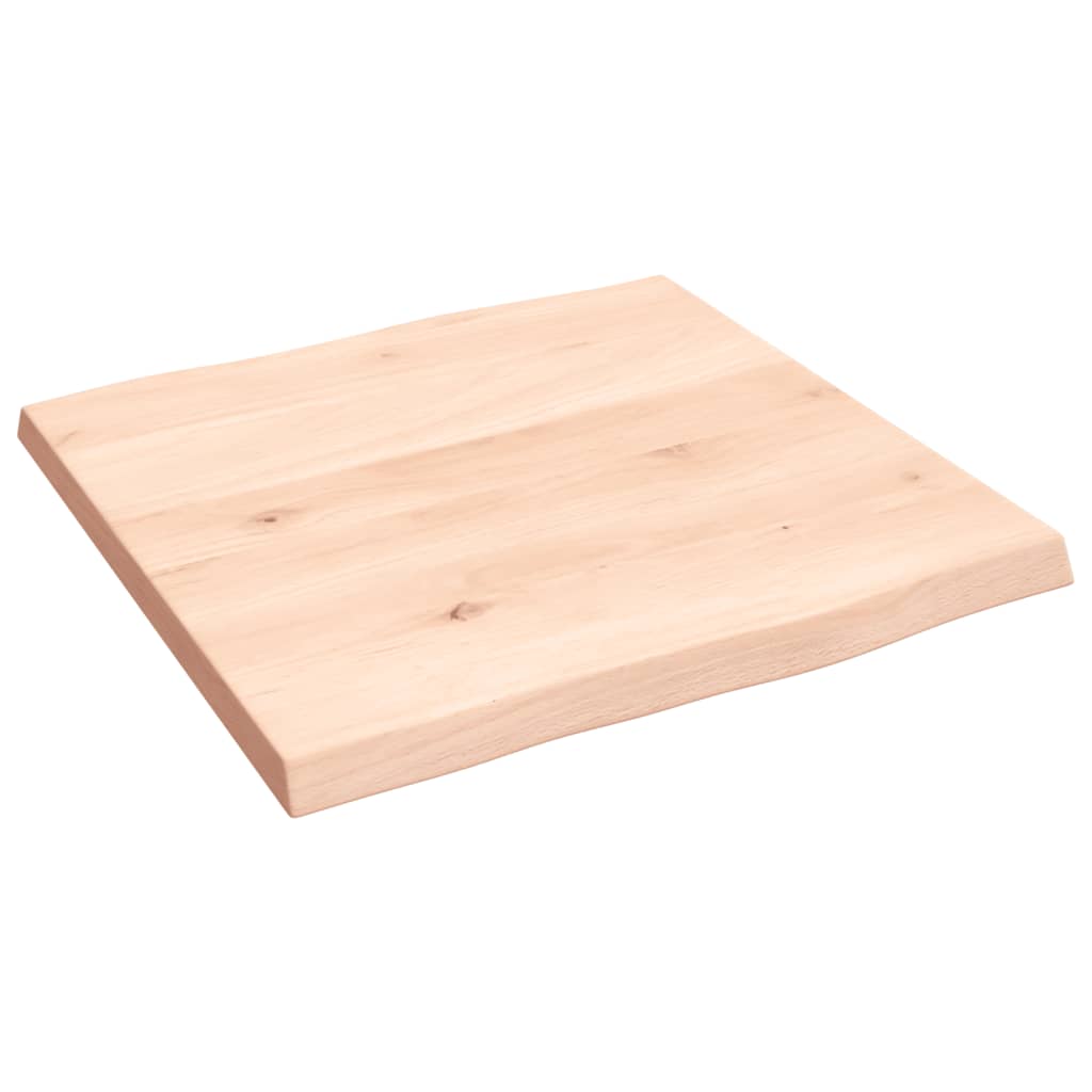 Dessus de table bois chêne massif non traité bordure assortie Plateaux de table vidaXL   