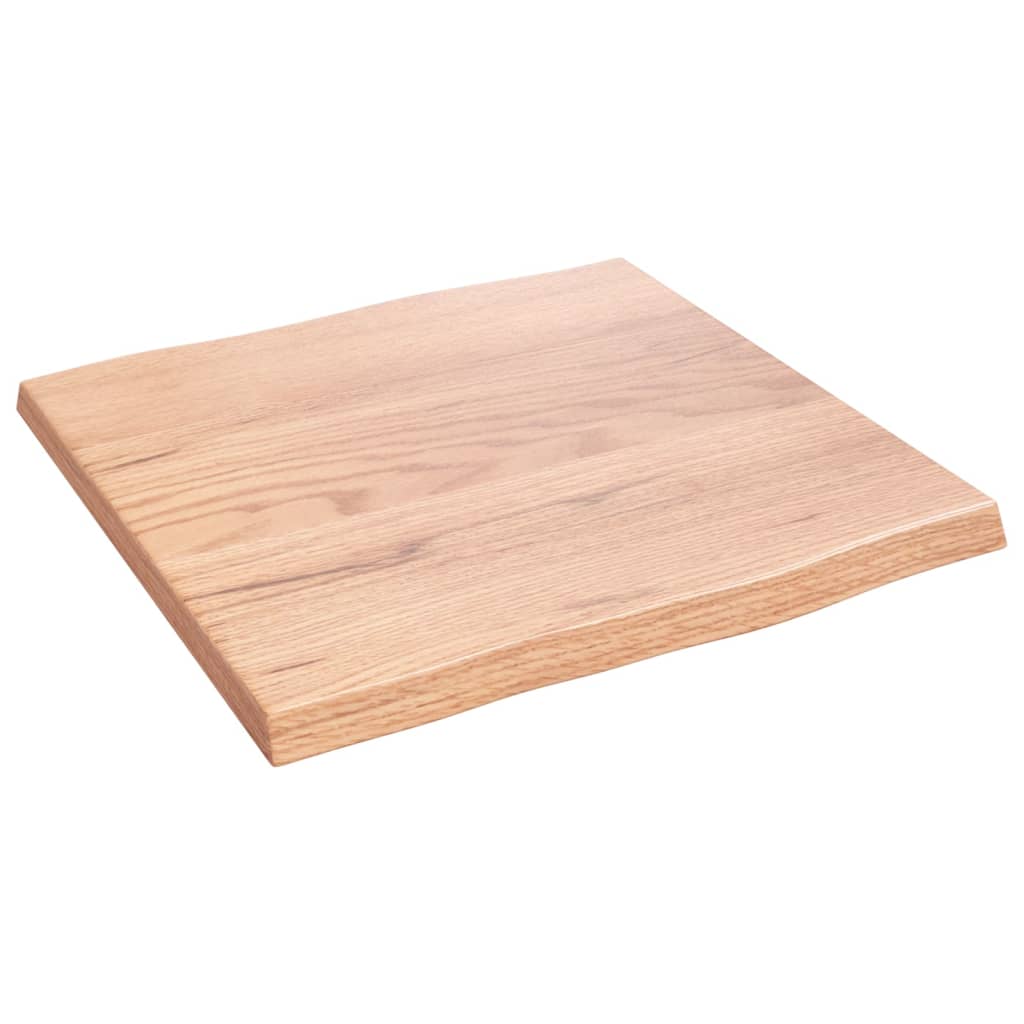 Dessus de table bois chêne massif traité bordure assortie Plateaux de table vidaXL   