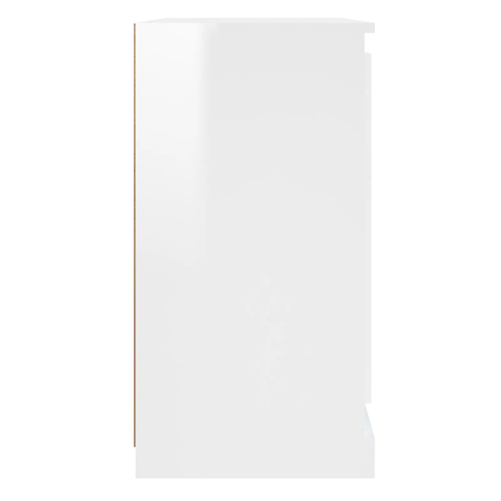 Image Buffets 2 pcs blanc brillant bois d'ingénierie | Xios Store SNC vidaXL Xios Store SNC