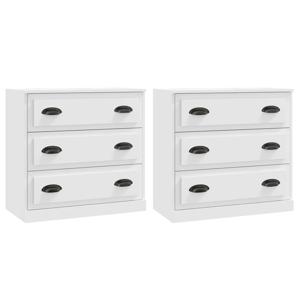 Image Buffets 2 pcs blanc bois d'ingénierie | Xios Store SNC vidaXL Xios Store SNC