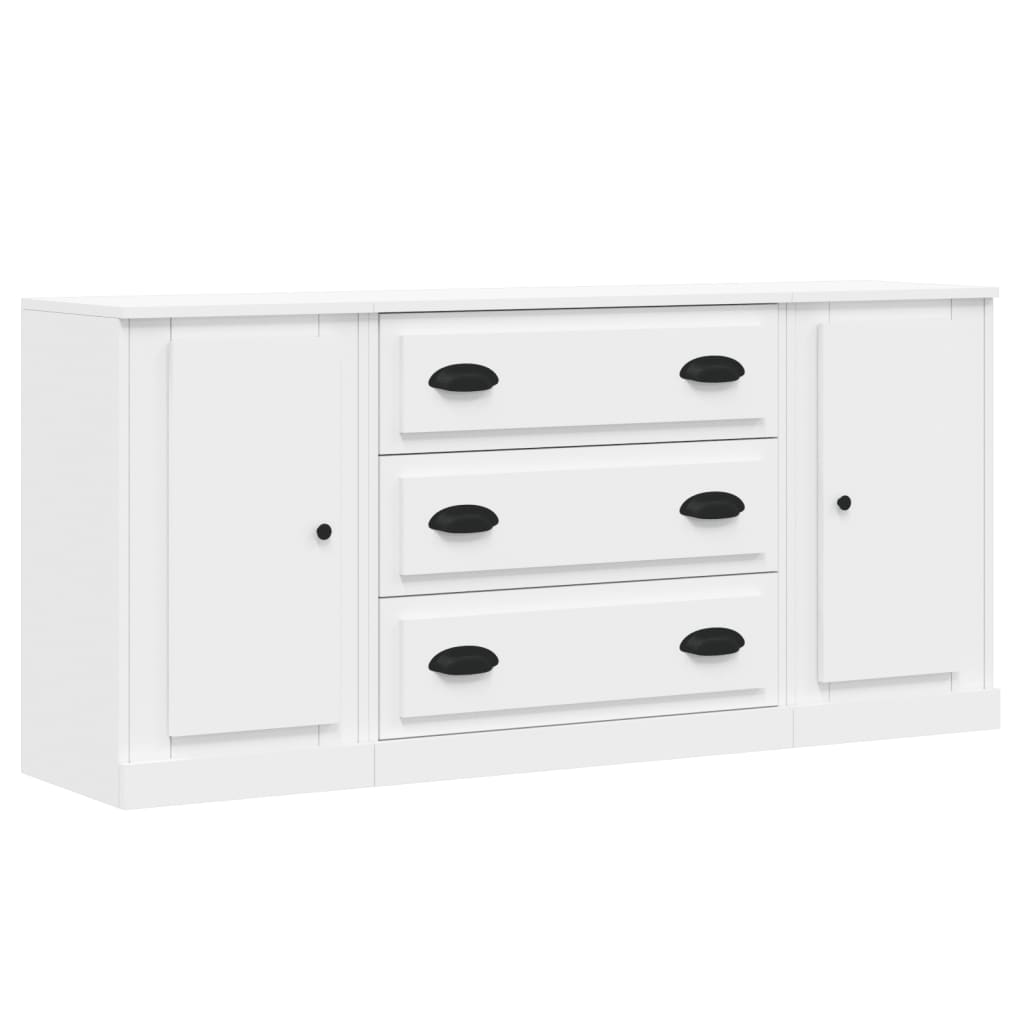 Image Buffets 3 pcs Blanc Bois d'ingénierie | Xios Store SNC vidaXL Xios Store SNC