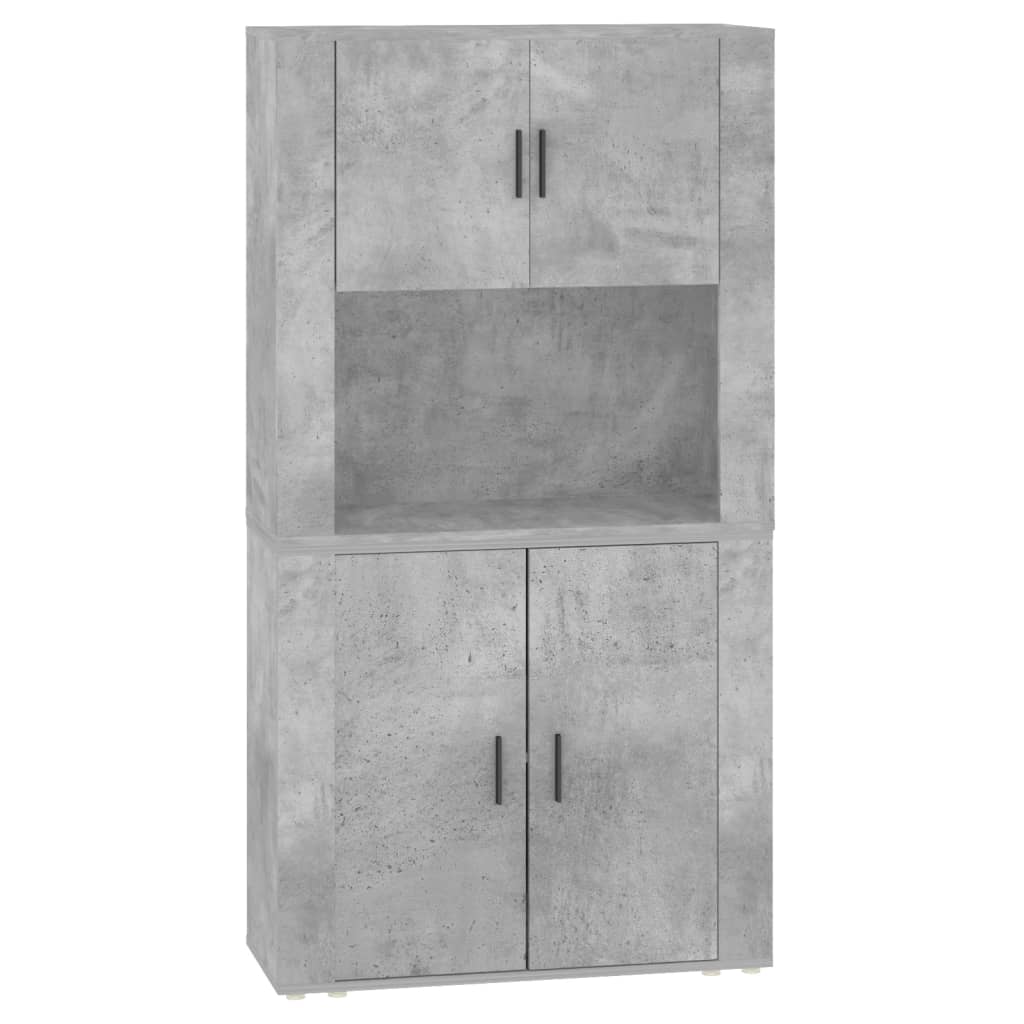 Buffet haut Gris béton Bois d'ingénierie Buffets & bahuts vidaXL