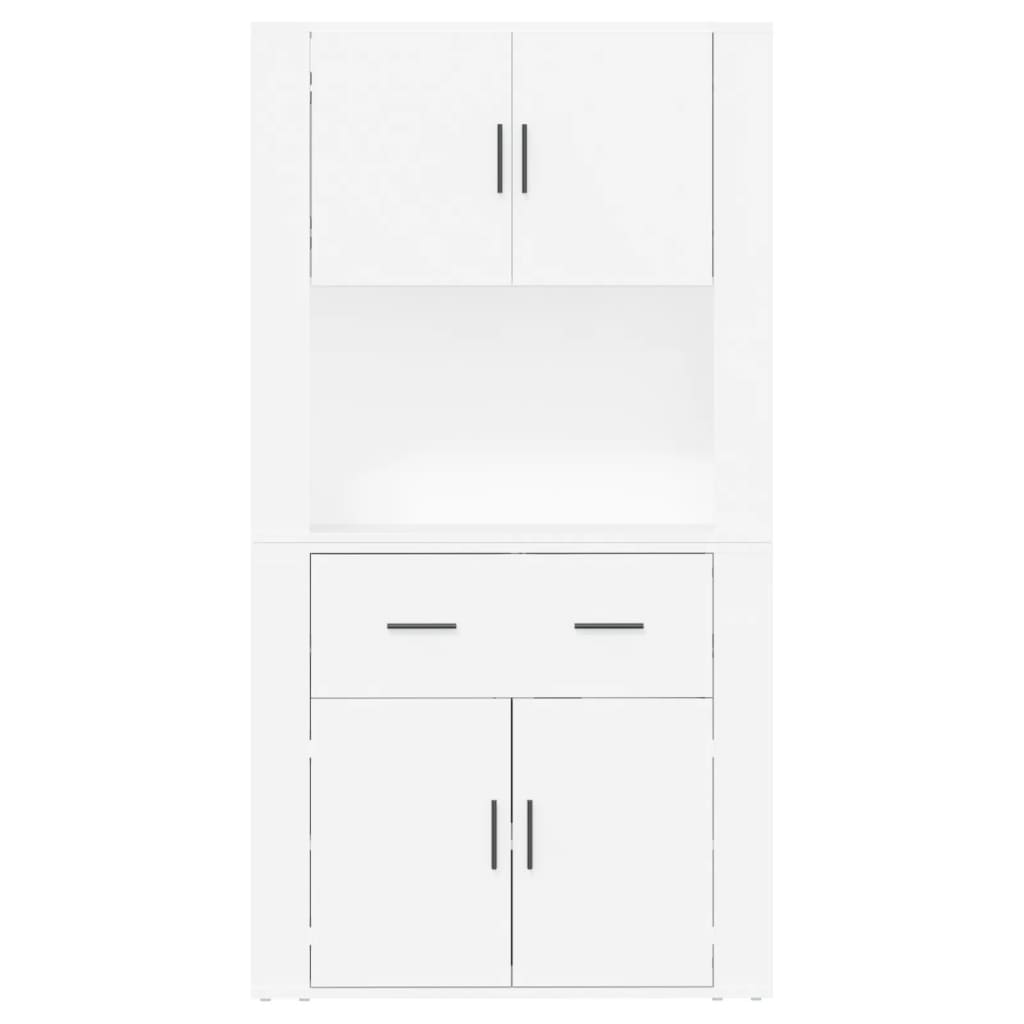 Buffet haut Blanc Bois d'ingénierie Buffets & bahuts vidaXL