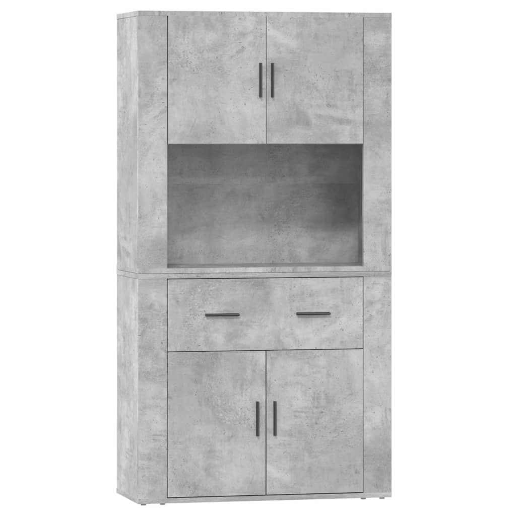 Buffet haut Gris béton Bois d'ingénierie Buffets & bahuts vidaXL