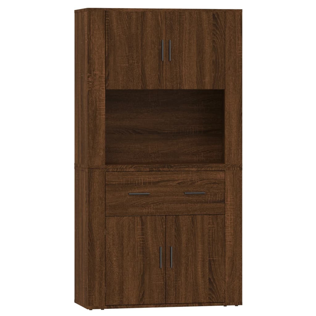 Buffet haut Chêne marron Bois d'ingénierie Buffets & bahuts vidaXL