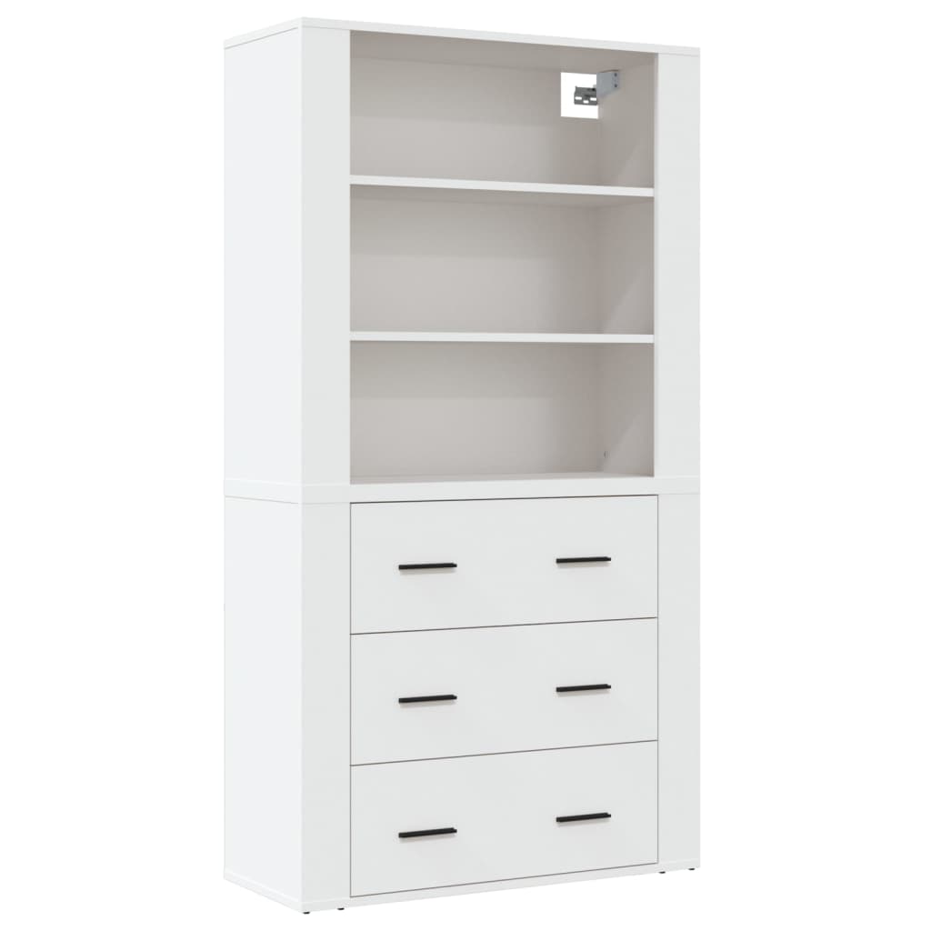 Image Buffet haut Blanc Bois d'ingénierie | Xios Store SNC vidaXL Xios Store SNC