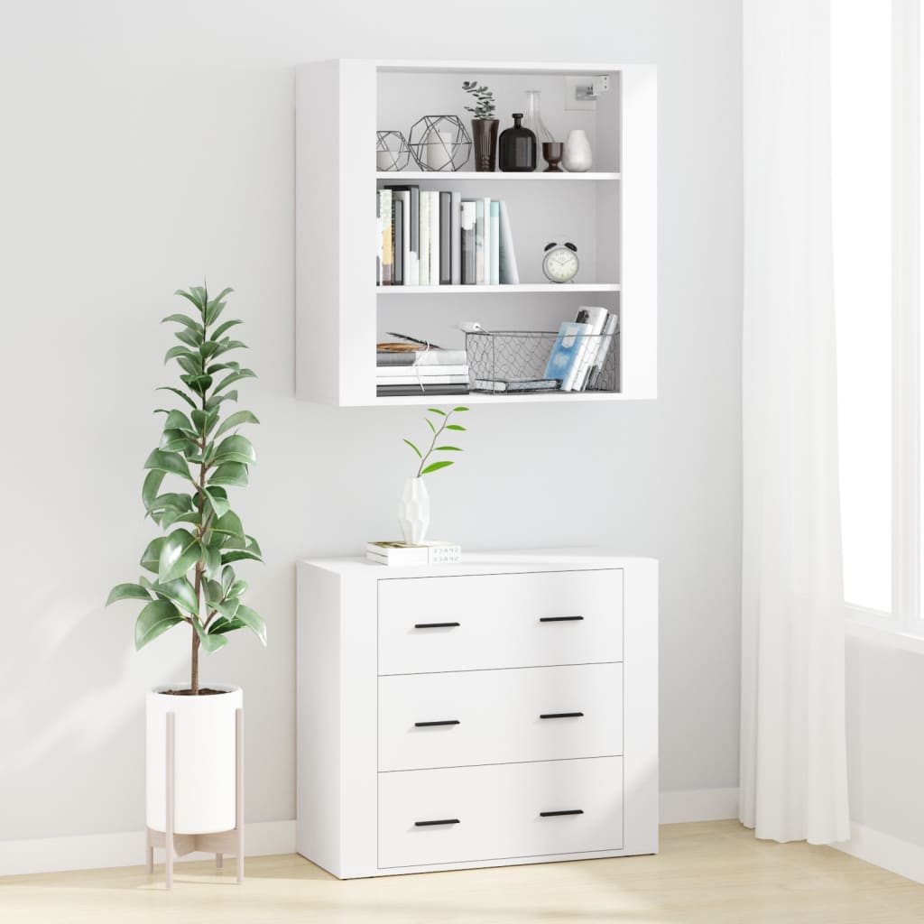 Image Buffet haut Blanc Bois d'ingénierie | Xios Store SNC vidaXL Xios Store SNC