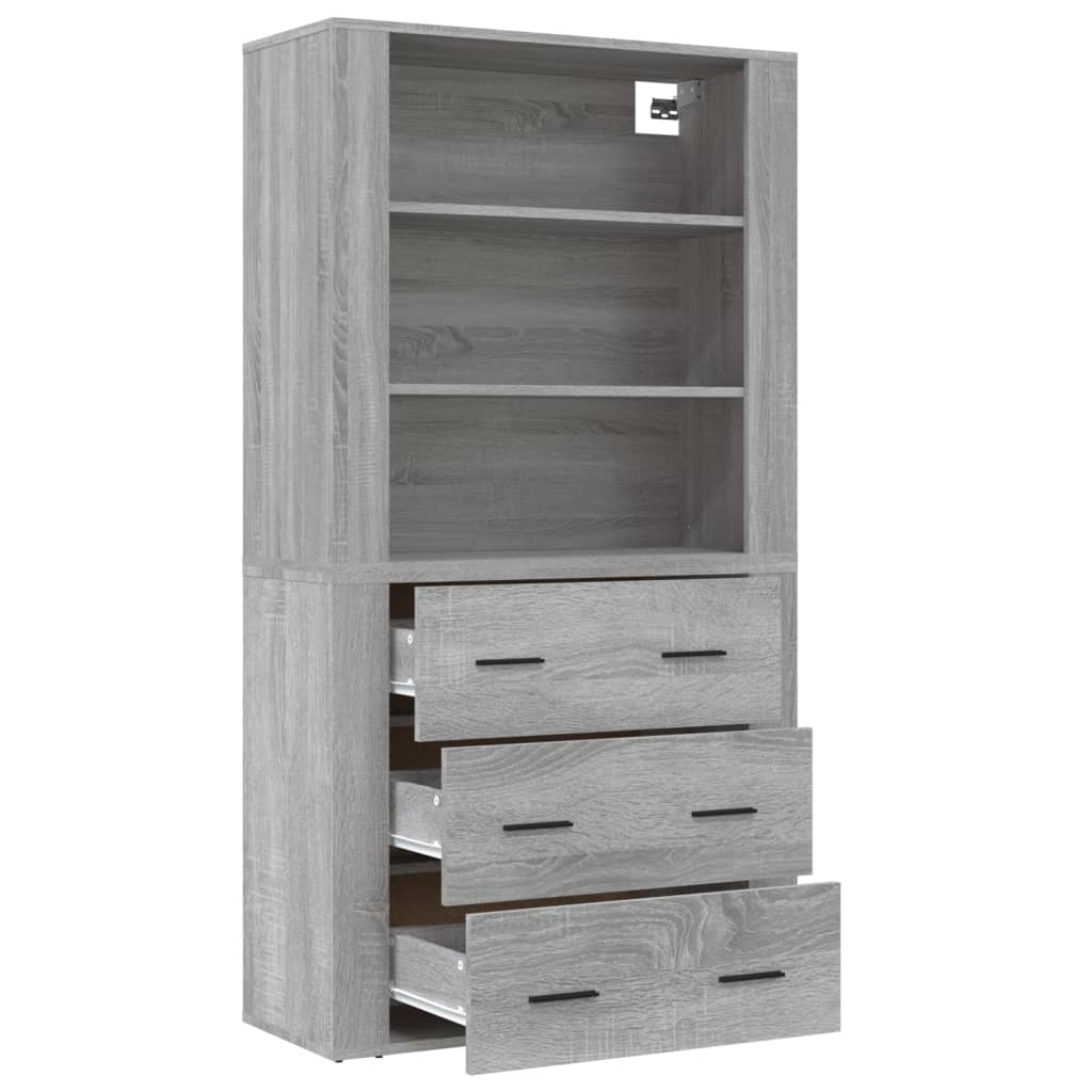 Image Buffet haut Sonoma gris Bois d'ingénierie | Xios Store SNC vidaXL Xios Store SNC