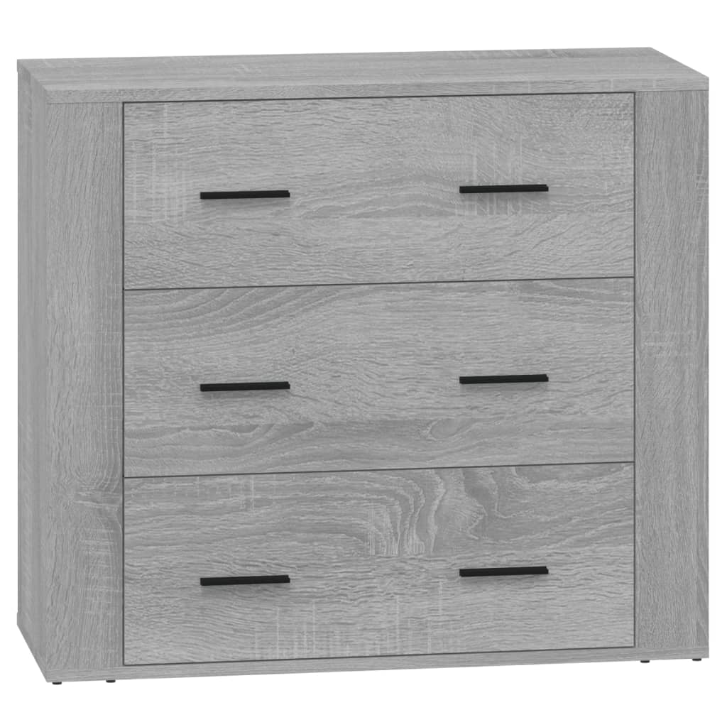 Image Buffets 2 pcs sonoma gris bois d'ingénierie | Xios Store SNC vidaXL Xios Store SNC