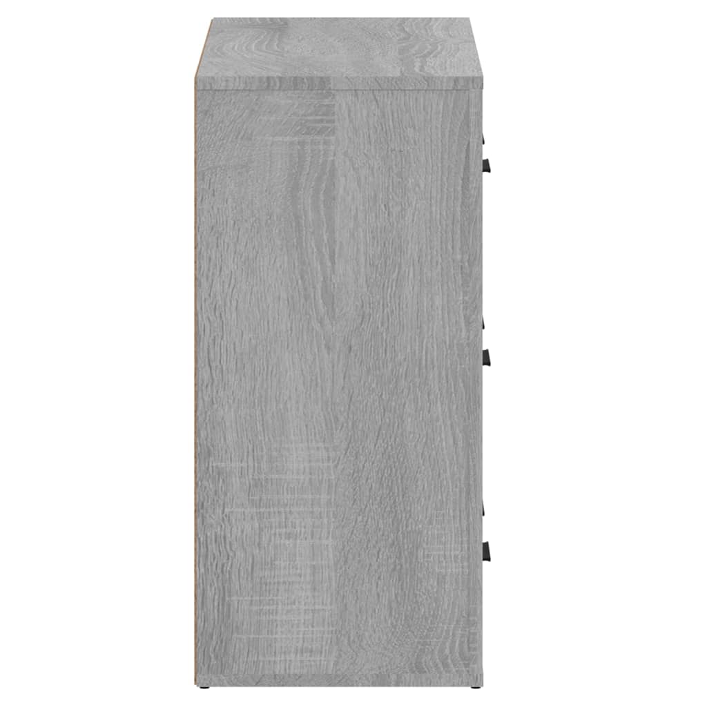 Image Buffets 2 pcs sonoma gris bois d'ingénierie | Xios Store SNC vidaXL Xios Store SNC