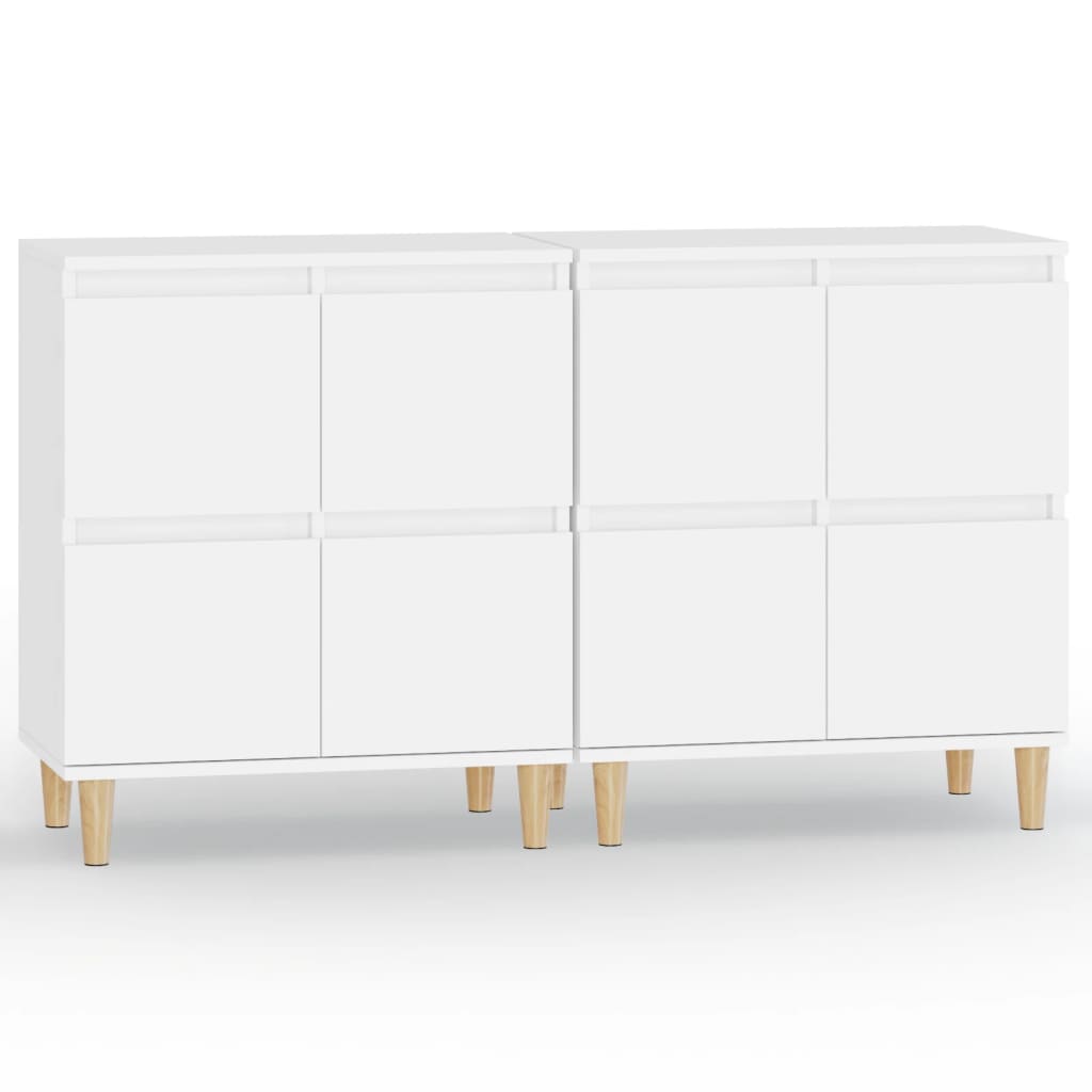 Image Buffets 2 pcs blanc 60x35x70 cm bois d'ingénierie | Xios Store SNC vidaXL Xios Store SNC