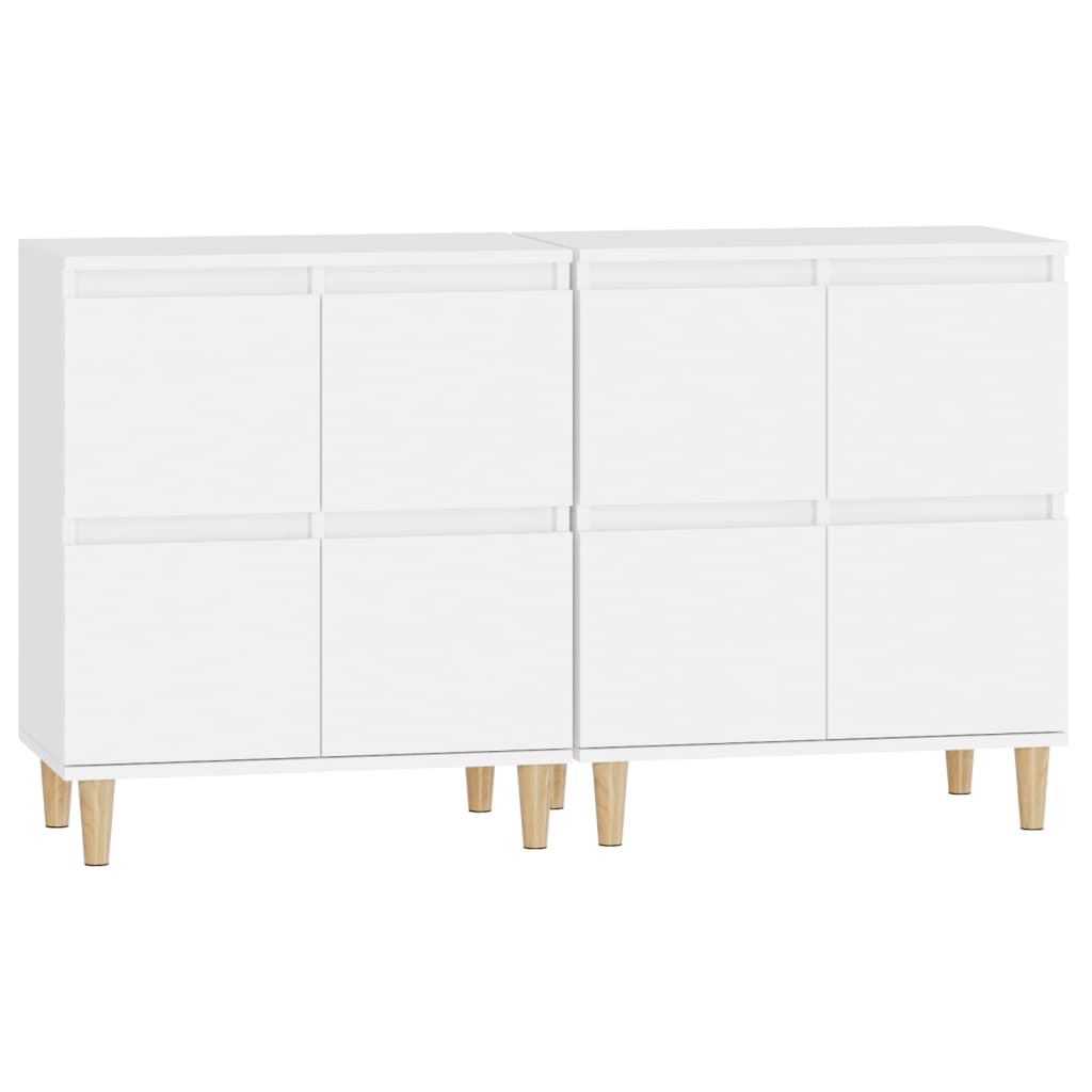 Image Buffets 2 pcs blanc 60x35x70 cm bois d'ingénierie | Xios Store SNC vidaXL Xios Store SNC