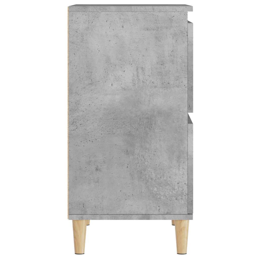 Image Buffets 3 pcs gris béton 60x35x70 cm bois d'ingénierie | Xios Store SNC vidaXL Xios Store SNC