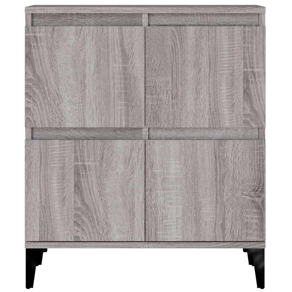 Image Buffets 3 pcs sonoma gris 60x35x70 cm bois d'ingénierie | Xios Store SNC vidaXL Xios Store SNC