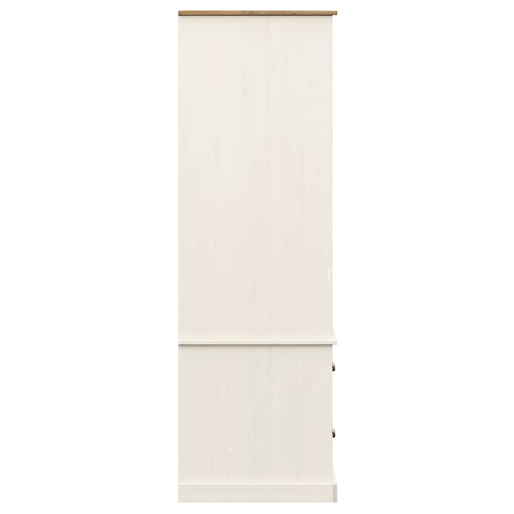 Garde-robe VIGO blanc 90x55x170 cm bois massif de pin Armoires vidaXL