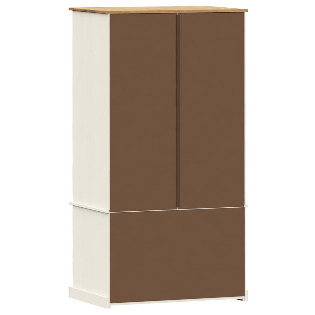 Garde-robe VIGO blanc 90x55x170 cm bois massif de pin Armoires vidaXL