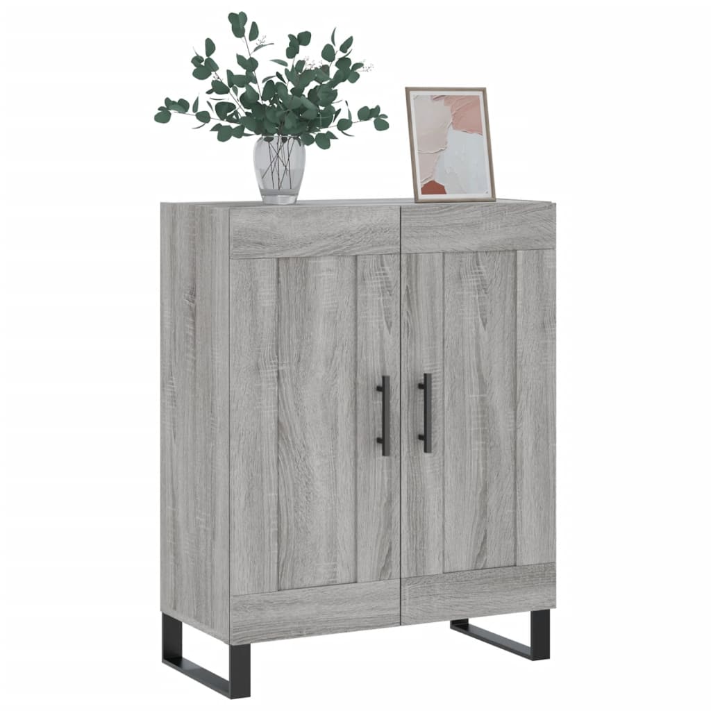 Buffet sonoma gris 69,5x34x90 cm bois d'ingénierie - Xios Store SNC