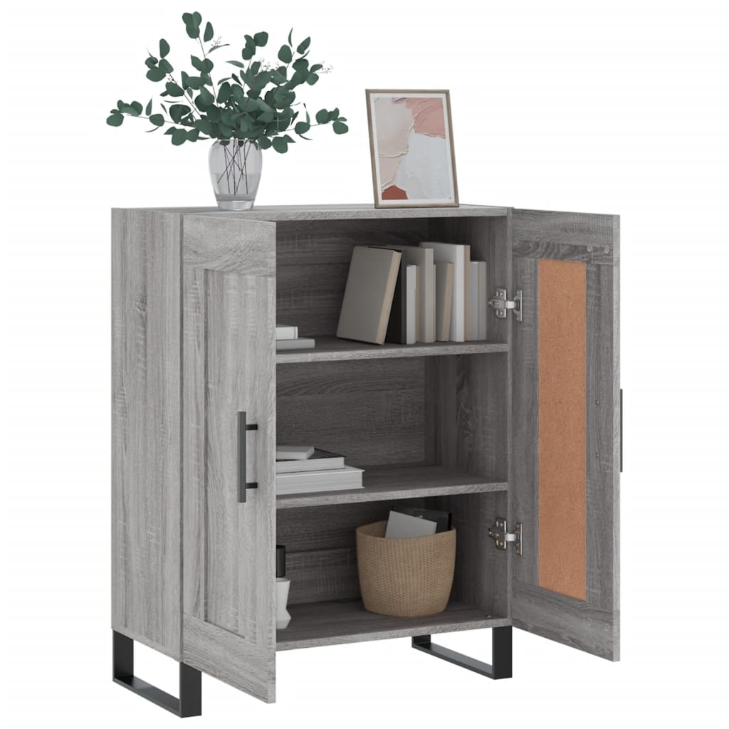 Buffet sonoma gris 69,5x34x90 cm bois d'ingénierie - Xios Store SNC