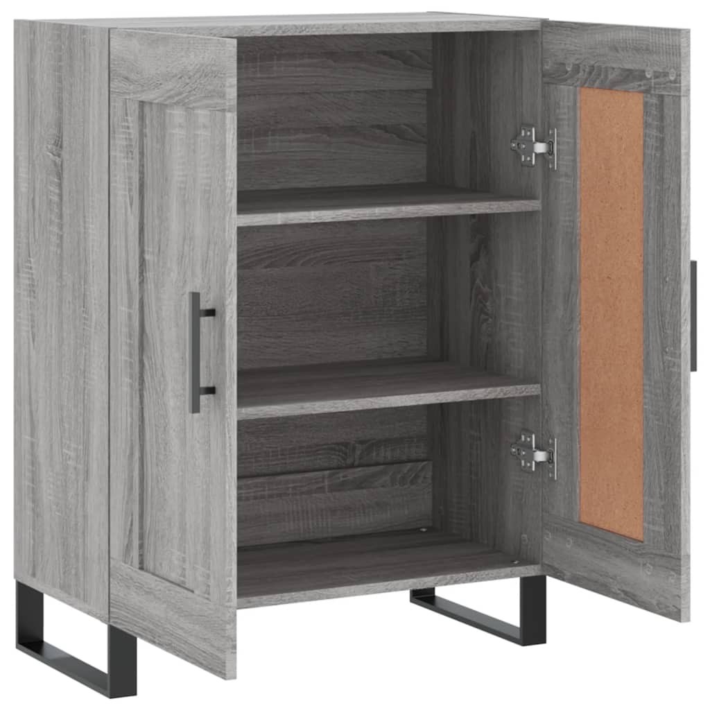 Buffet sonoma gris 69,5x34x90 cm bois d'ingénierie - Xios Store SNC