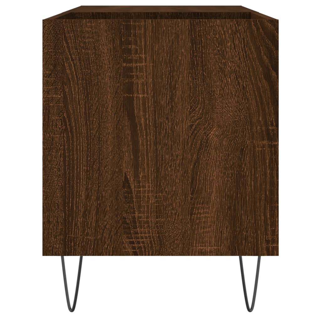 Armoire à disques chêne marron 85x38x48 cm bois d'ingénierie Fixations & meubles de rangement multimédia vidaXL   