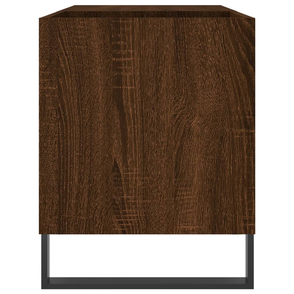 Armoire à disques chêne marron 85x38x48 cm bois d'ingénierie Fixations & meubles de rangement multimédia vidaXL   