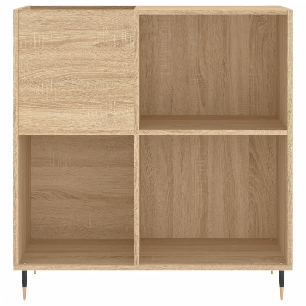 Armoire à disques chêne sonoma 84,5x38x89 cm bois d'ingénierie Fixations & meubles de rangement multimédia vidaXL   