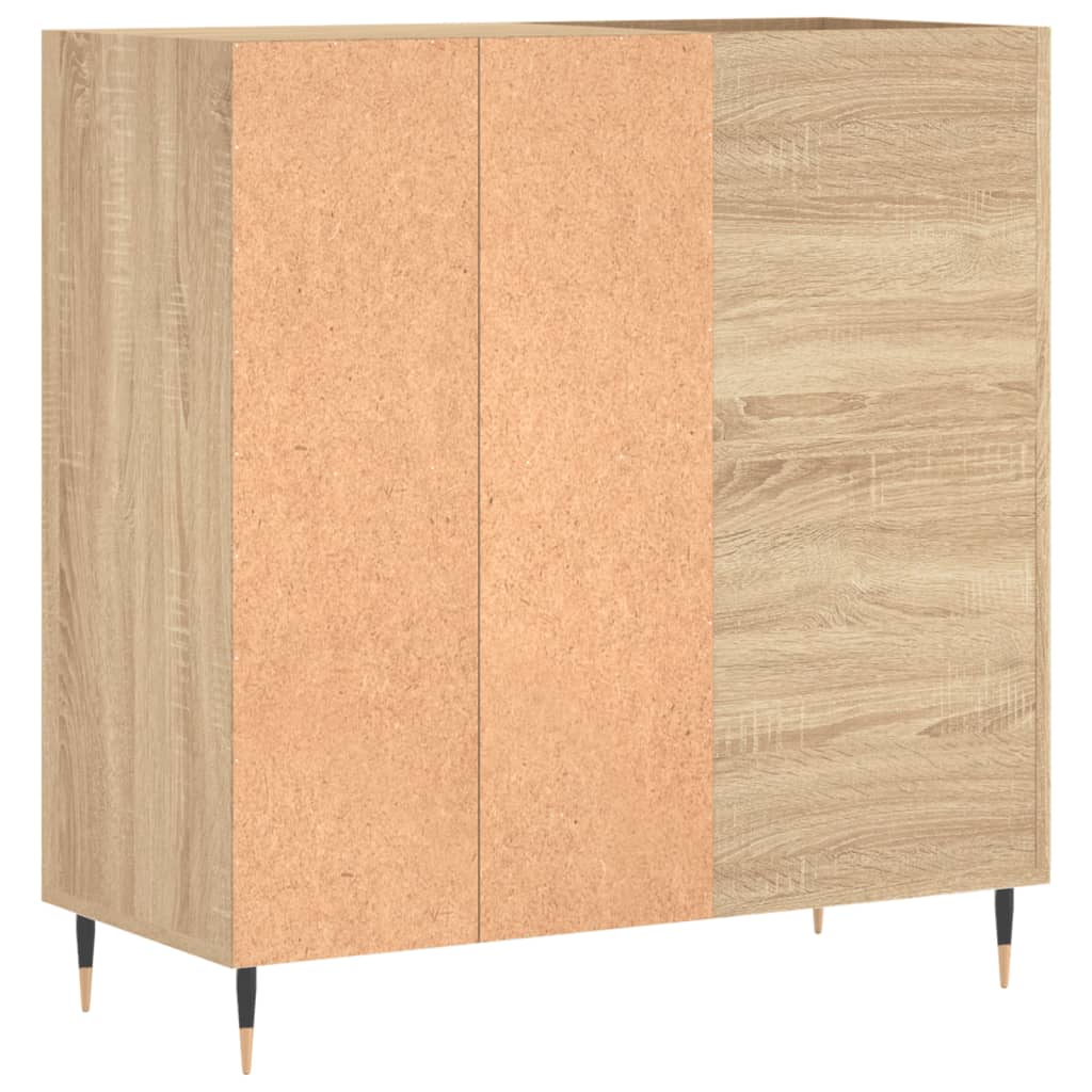 Armoire à disques chêne sonoma 84,5x38x89 cm bois d'ingénierie Fixations & meubles de rangement multimédia vidaXL   