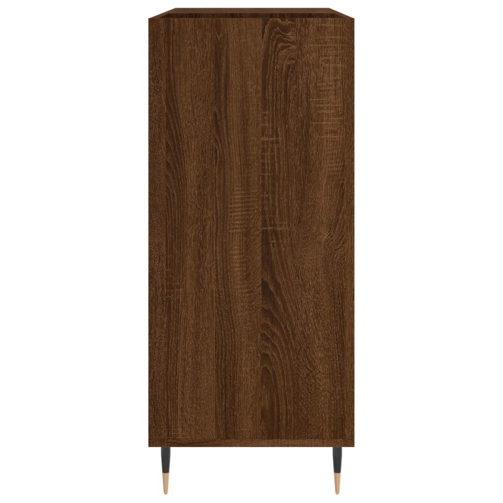 Armoire à disques chêne marron 84,5x38x89 cm bois d'ingénierie Fixations & meubles de rangement multimédia vidaXL   