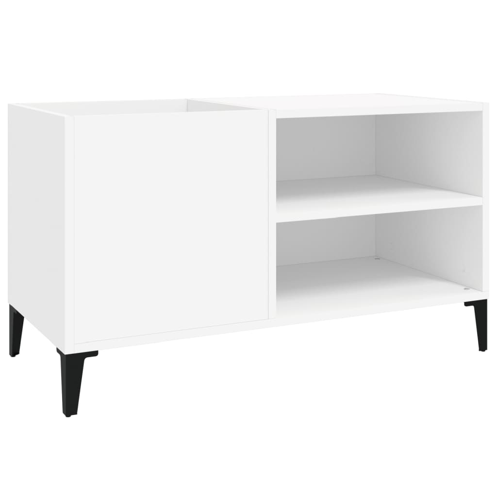 Armoire à disques blanc 84,5x38x48 cm bois d'ingénierie, Xios Store SNC