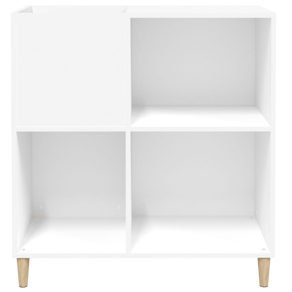 Armoire à disques blanc 84,5x38x89 cm bois d'ingénierie Fixations & meubles de rangement multimédia vidaXL   