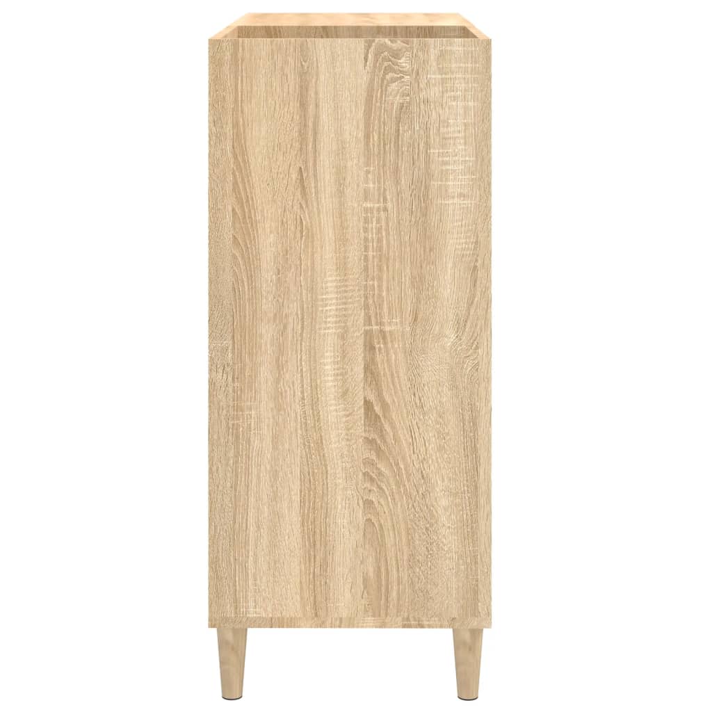 Armoire à disques chêne sonoma 84,5x38x89 cm bois d'ingénierie Fixations & meubles de rangement multimédia vidaXL   