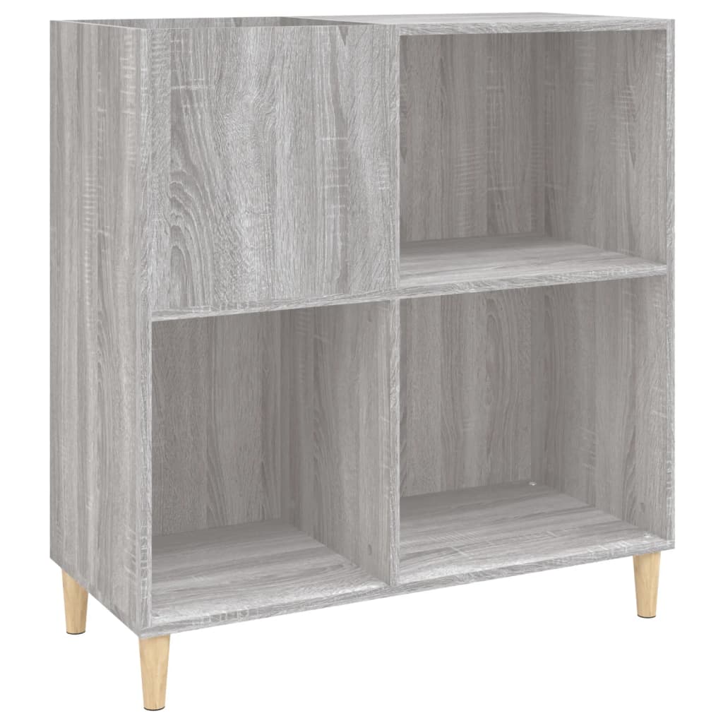 Armoire à disques sonoma gris 84,5x38x89 cm bois d'ingénierie Fixations & meubles de rangement multimédia vidaXL   