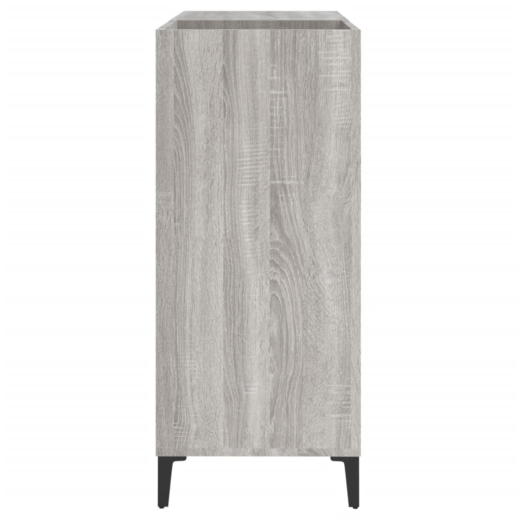 Armoire à disques sonoma gris 84,5x38x89 cm bois d'ingénierie Fixations & meubles de rangement multimédia vidaXL   