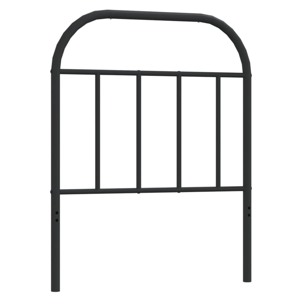 Tête de lit métal noir 75 cm Têtes et pieds de lit vidaXL   