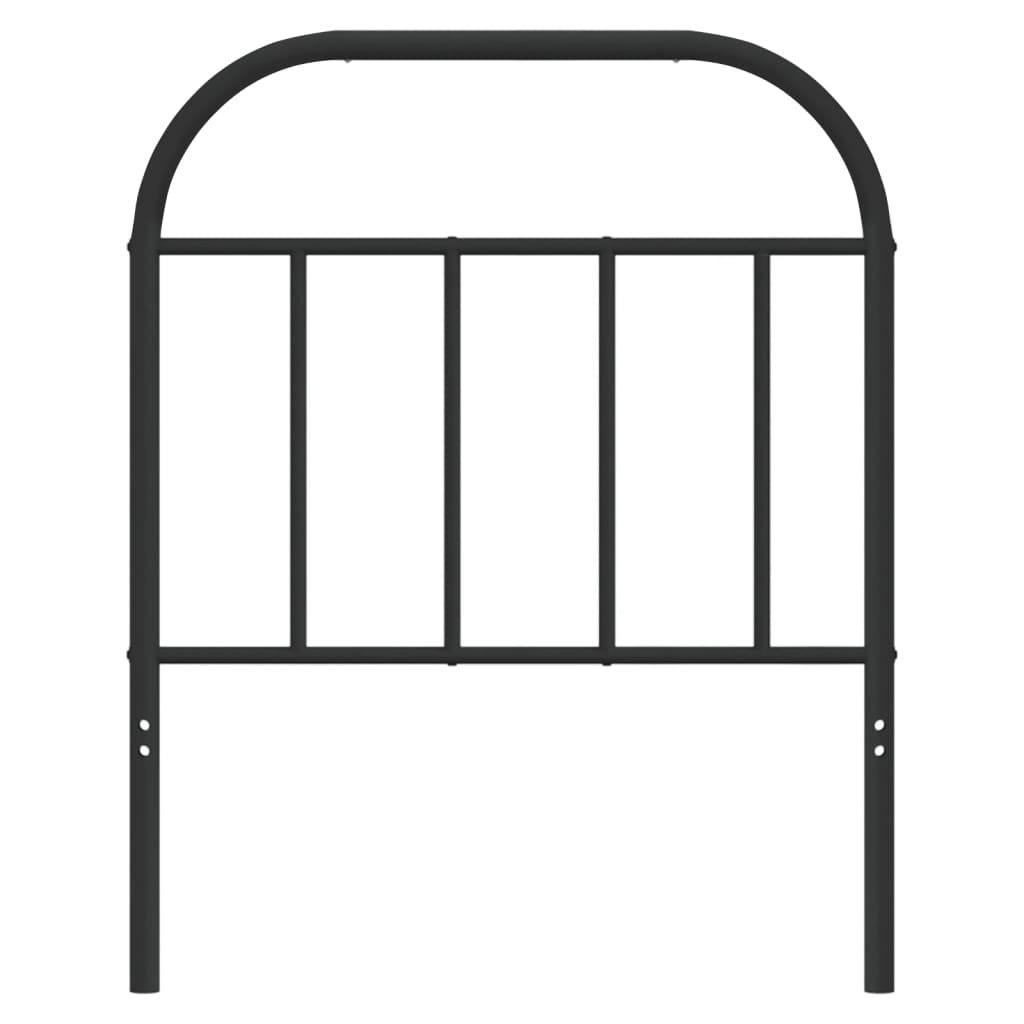 Tête de lit métal noir 75 cm Têtes et pieds de lit vidaXL   